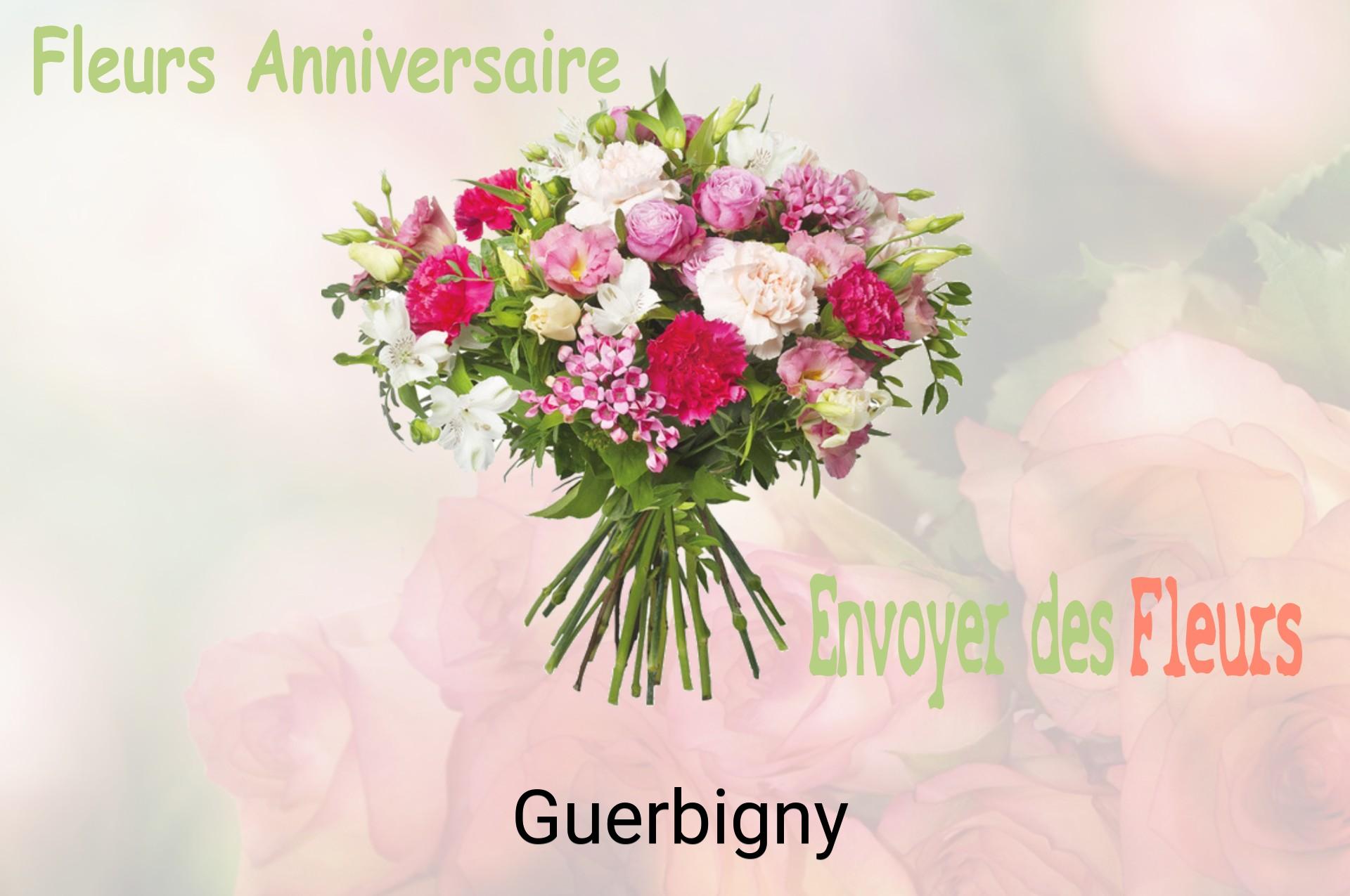 Bouquet de fleurs d’anniversaire livré à Guerbigny
